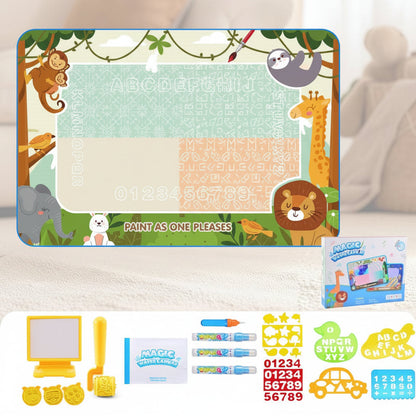 Water Doodle Drawing Mat - Reusable Educational Painting Toy for Toddlers, Creative Learning and Mess-Free Fun