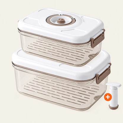 Vacuum Food Storage Container – Sealed Grain Tank and Drainable Refrigerator Fresh-Keeping Box for Organized, Space-Saving Kitchen Food Storage