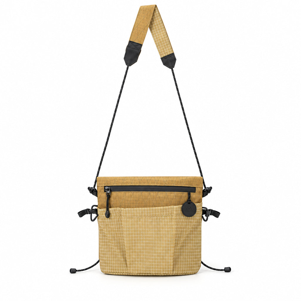 Waterproof X-Pac Crossbody Bag – Lightweight Ripstop Nylon Sling Pouch with Adjustable Strap for Travel, Hiking and Everyday Carry