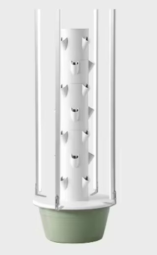 Hydroponic Tower Growing System – Vertical Soilless Planter with LED Grow Light and Intelligent Timer for Indoor Vegetables, Herbs and Space-Saving Gardening