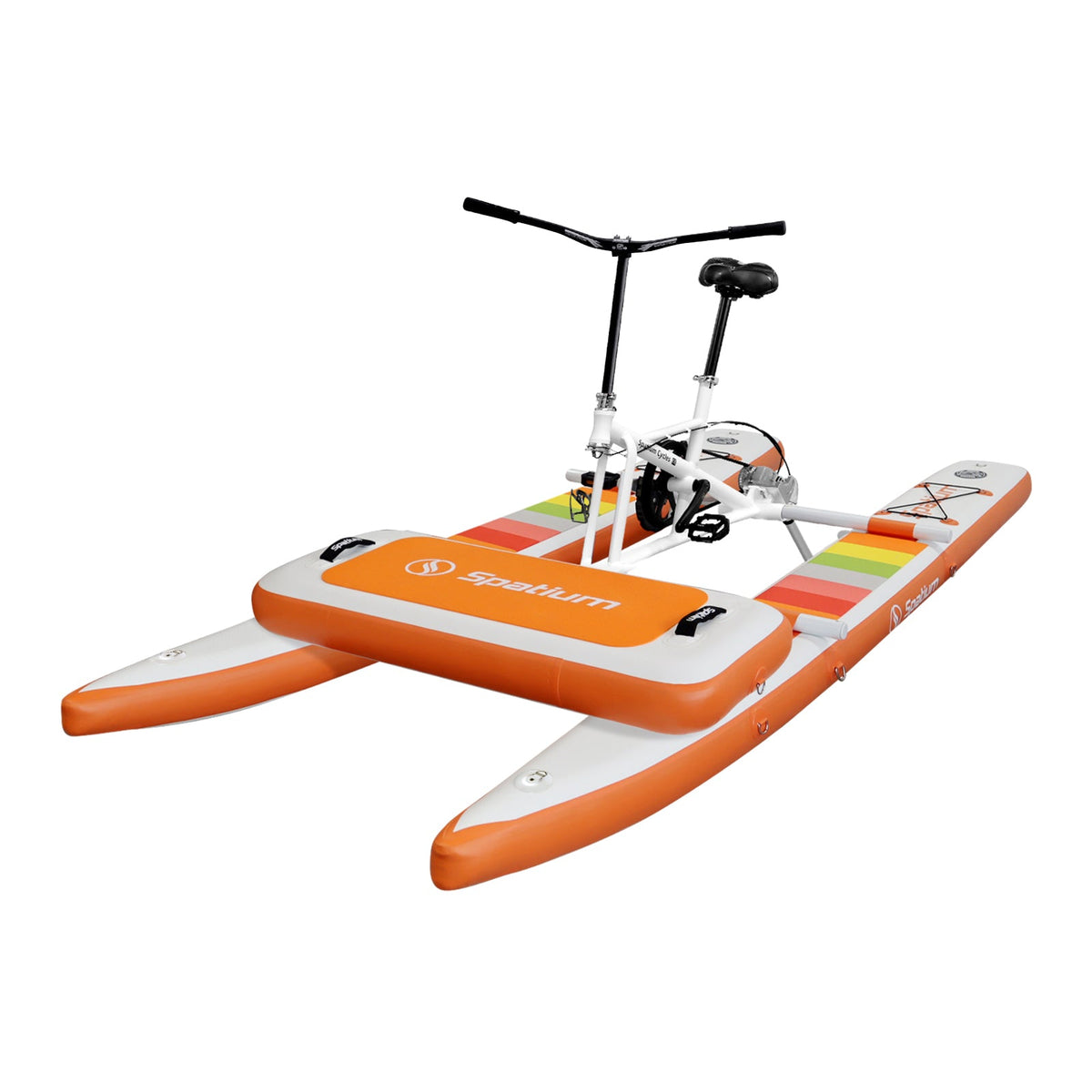Spatium SUP Inflatable Water Bike 2.0 – Stable Pedal Kayak Pedal Boat for Lakes, Easy-Drive Inflatable Watercraft for Outdoor Adventure & Fitness