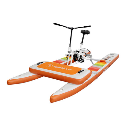 Spatium SUP Inflatable Water Bike 2.0 – Stable Pedal Kayak Pedal Boat for Lakes, Easy-Drive Inflatable Watercraft for Outdoor Adventure & Fitness