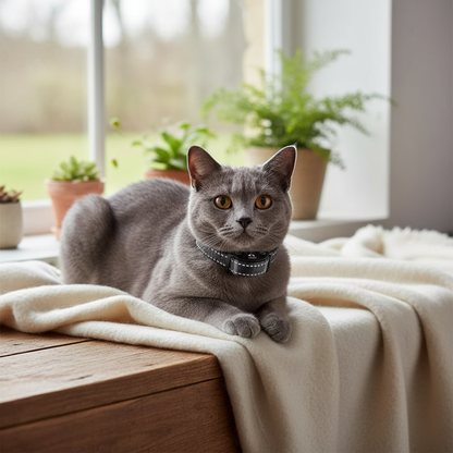 No-Shock Cat Training Collar – Remote-Controlled Anti-Meowing Collar for Gentle Behavior Guidance and Convenient Indoor Pet Training