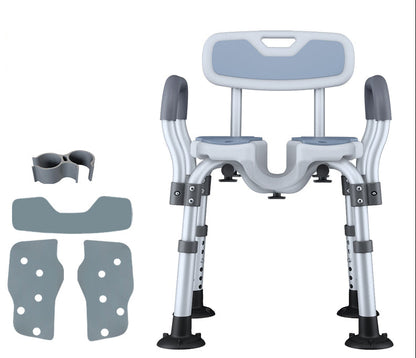 Japanese Anti-Slip Bath Stool – Foldable Shower Chair with Drainage Holes and Sturdy Support for Elderly, Pregnant and Everyday Bathroom Users