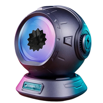 Dancing Ferrofluid Speaker – Colorful LED Reactive Desktop Speaker with Adjustable Visual Modes for Mesmerizing Home Decor