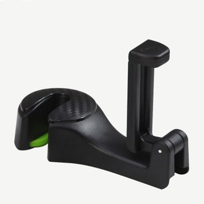 Car Back Seat Phone & Tablet Holder – 2-in-1 360° Rotating Headrest Mount with Hook Clip for Hands-Free Convenience