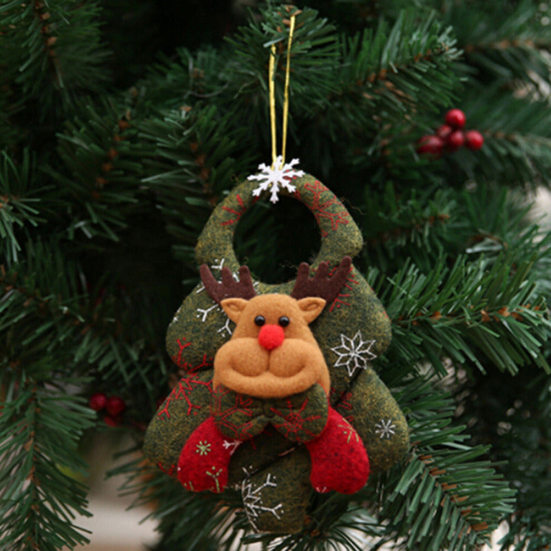 Cute Santa & Snowman Hugs-the-Tree Doll – Christmas Tree Ornament for Festive Décor, Holiday Atmosphere, Xmas Home Decoration & New Year Celebrations