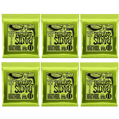Electric & Acoustic Guitar Strings – 6 Sets Nickel Wound 80/20 Bronze Alloy Durable Strings for Rich Tone and Professional Music Performance