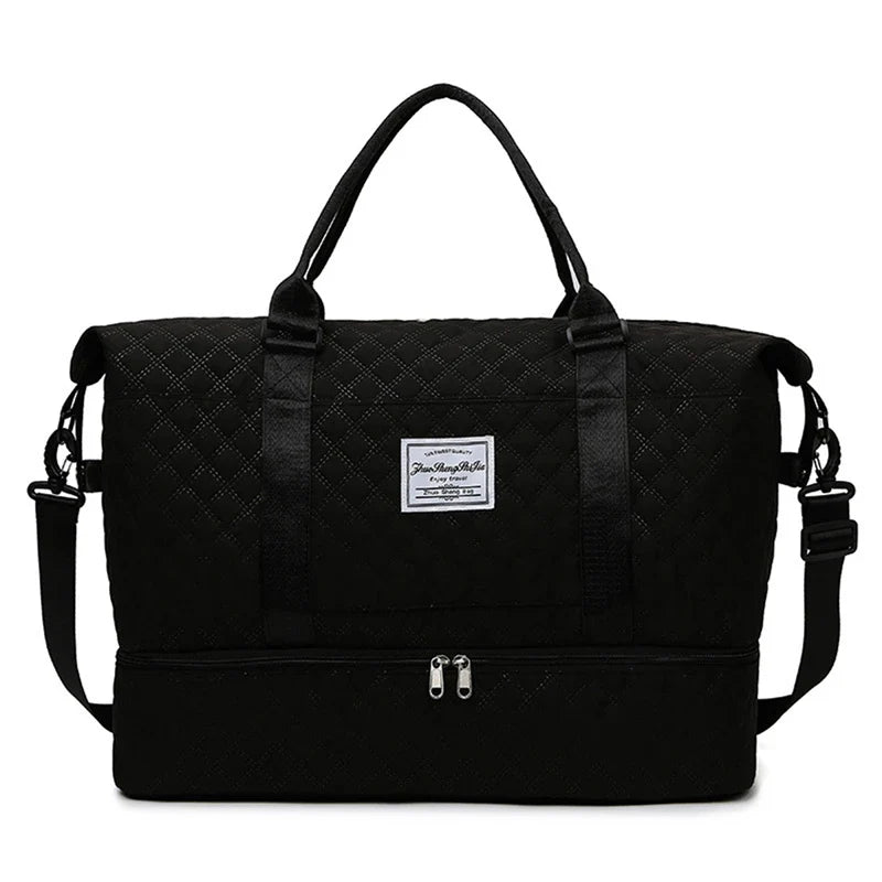 Large Capacity Travel Duffle Bag – Lightweight Weekender Gym Tote with Shoulder Strap for Overnight and Fitness Trips