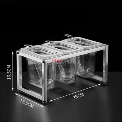 Commercial GN Pan Rack - Stainless Steel Food Tray Shelf Organizer for Restaurant Buffet, Durable Kitchen Storage Solution