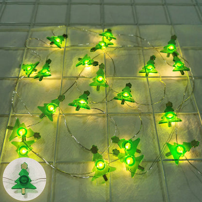 Santa & Snowman LED Light String – Christmas Tree Hanging Decoration for Home, Holiday Décor, Navidad Gifts & New Year 2025–2026 Celebrations
