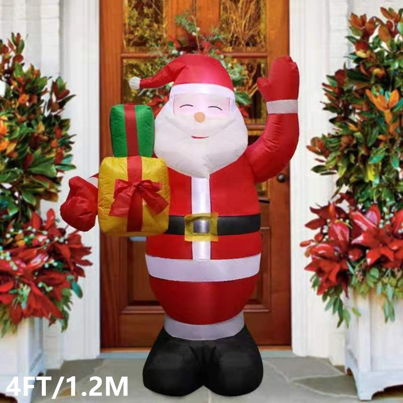 Christmas Inflatable Snowman & Santa - 8FT Giant Outdoor LED Garden Decoration for Holiday Parties, Front Yard Displays, Festive Winter Celebration Decor