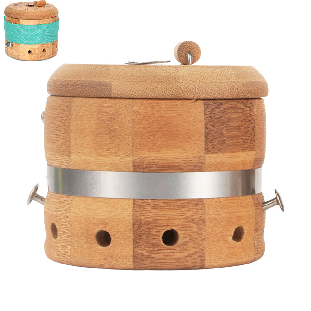 High-Class Wooden Moxibustion Box – Adjustable Temperature Acupoint Heating Device for Mugwort Moxa Therapy, Meridian Massage and Home Wellness