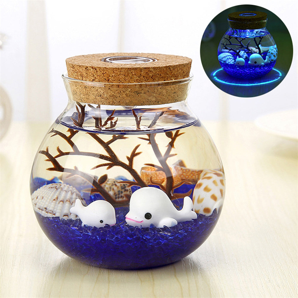 RGB Ecological Bottle Lamp – Luminous Micro-Landscape Night Light for Kids’ Bedrooms & Unique Christmas Gift Ideas