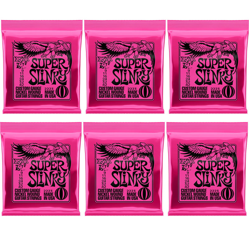 Electric & Acoustic Guitar Strings – 6 Sets Nickel Wound 80/20 Bronze Alloy Durable Strings for Rich Tone and Professional Music Performance