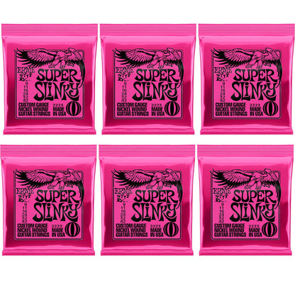 Electric & Acoustic Guitar Strings – 6 Sets Nickel Wound 80/20 Bronze Alloy Durable Strings for Rich Tone and Professional Music Performance