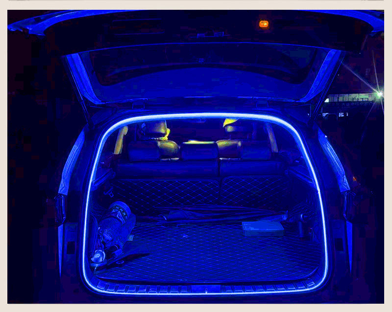 High Brightness Car Trunk LED Light Strip – Automatic Sensing Ambient Interior Lighting with Wiring-Free Installation