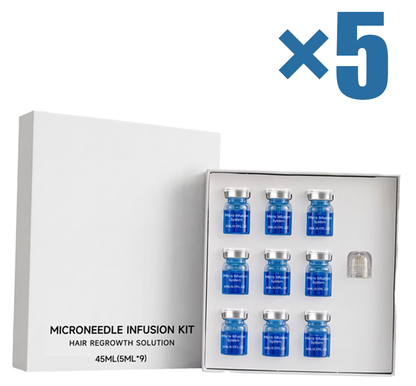 Microneedle Hair Care Kit – Scalp Nourishing Serum and Needle Head Set for Targeted Hair Maintenance, Root Care and At-Home Grooming