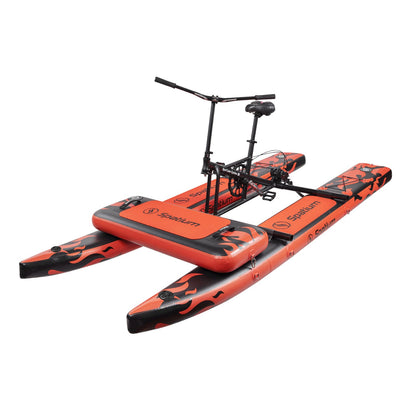Spatium SUP Inflatable Water Bike 2.0 – Stable Pedal Kayak Pedal Boat for Lakes, Easy-Drive Inflatable Watercraft for Outdoor Adventure & Fitness
