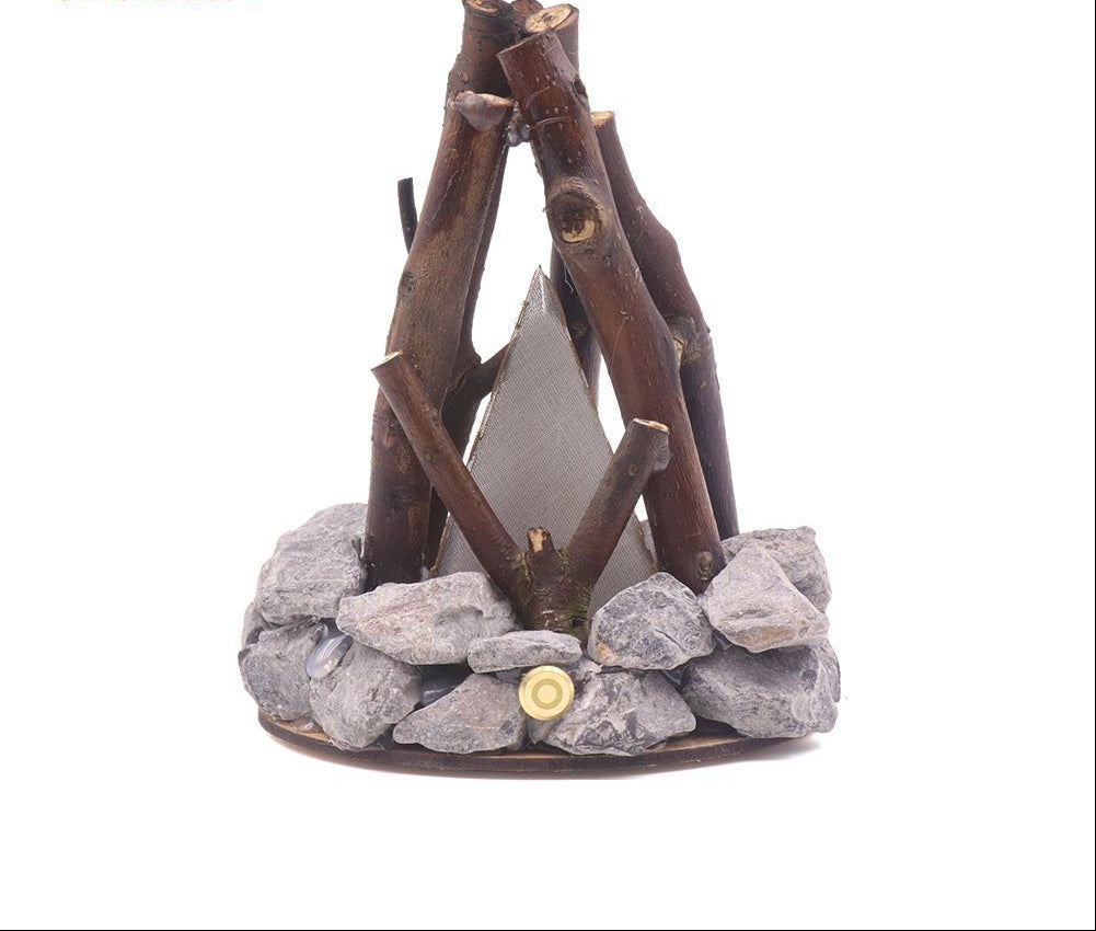 Handmade Stone Branch Night Light – Retro Ecological LED Ambient Lamp for Desktops, Bars and Counters with Artistic Natural Home Decor