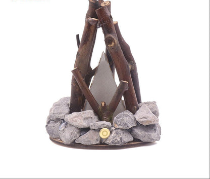 Handmade Stone Branch Night Light – Retro Ecological LED Ambient Lamp for Desktops, Bars and Counters with Artistic Natural Home Decor