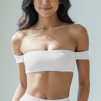 Strapless Yoga Sports Bra – Padded Wireless Gym Bra for Secure Support, Training Sessions and Everyday Active Comfort