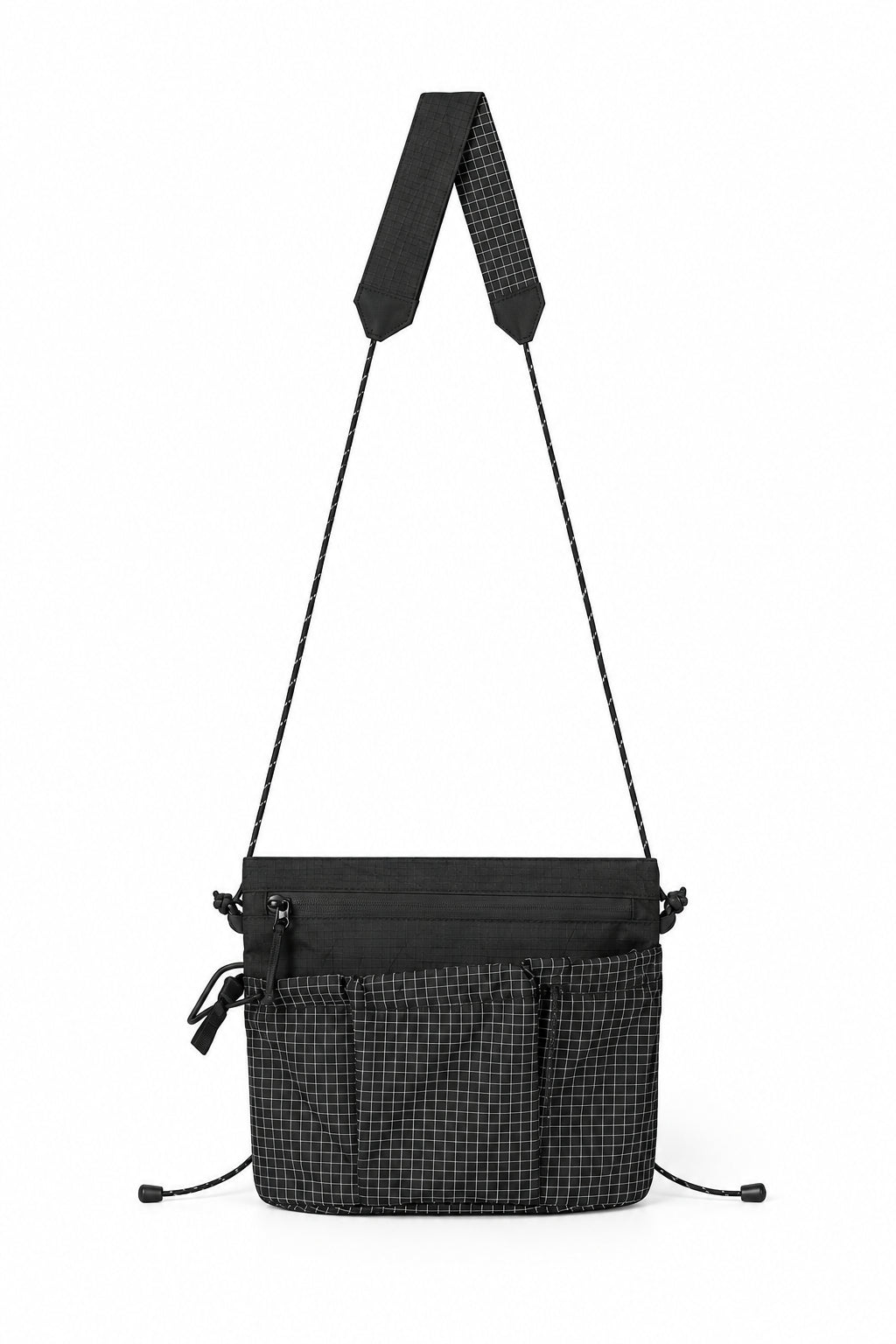 Waterproof X-Pac Crossbody Bag – Lightweight Ripstop Nylon Sling Pouch with Adjustable Strap for Travel, Hiking and Everyday Carry