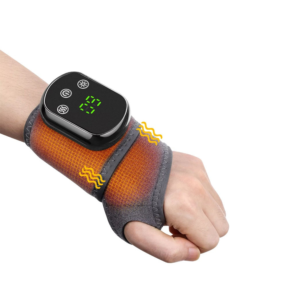 Electric Ankle & Wrist Massager Protector – Hot Compress Vibration Support Brace for Muscle Relaxation, Foot Pain Relief & Injury Recovery