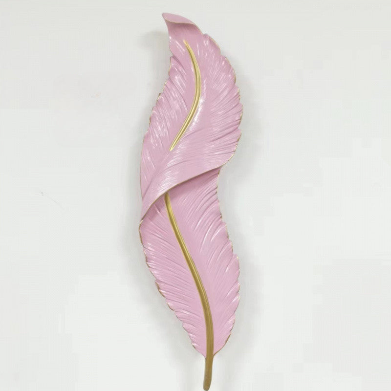 Nordic Feather LED Wall Lamp – Creative Bedside Lighting for Living Room, Bedroom, Corridor and Luxury Home Decor