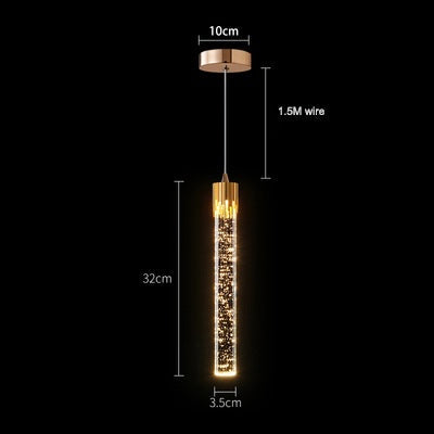 Modern Luxury Crystal Pendant Lamp – Elegant Hanging Ceiling Light for Bedroom, Living Room and Kitchen Decor