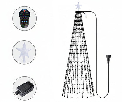 Smart RGB Christmas Tree Lights – Bluetooth App Controlled LED Fairy Lights with Music Sync and Timer