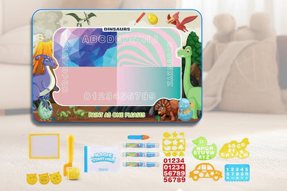 Water Doodle Drawing Mat - Reusable Educational Painting Toy for Toddlers, Creative Learning and Mess-Free Fun