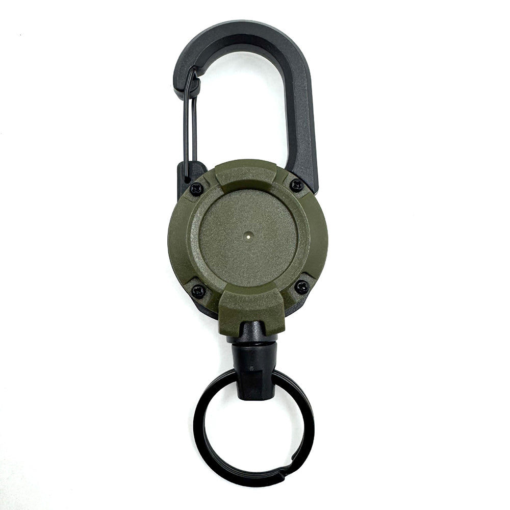 Retractable Wire Rope Keychain Holder – Anti-Theft Elastic Carabiner Hook for Backpack, Keys & Outdoor Travel Use