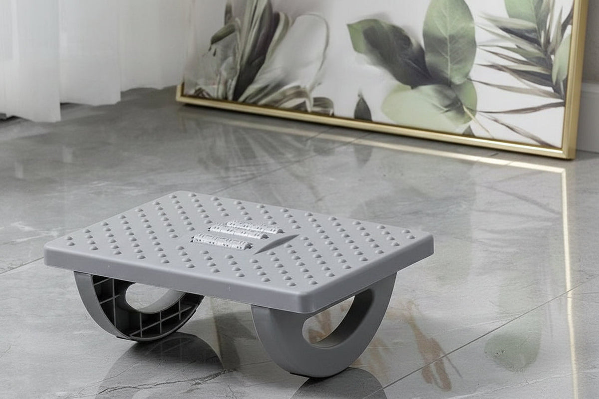 Ergonomic Under Desk Foot Rest – Rocking Foot Stool Balance Board for Comfortable Home Office Leg and Foot Support