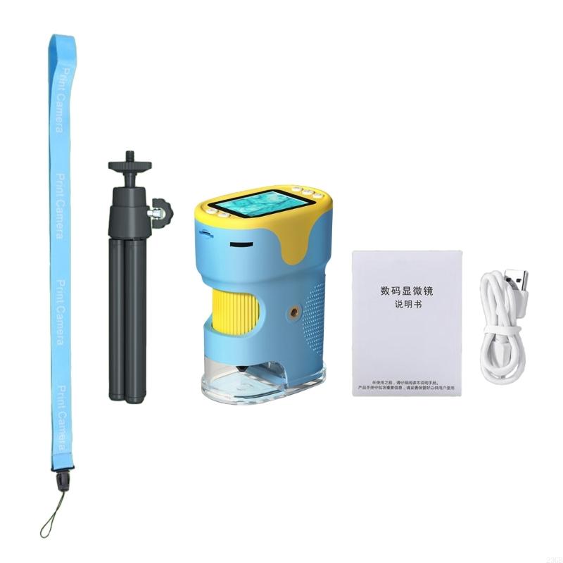 Digital Handheld Microscope with Screen – 23GB 1000X Portable Camera Microscope for Kids and Adults for Science, Inspection & Exploration
