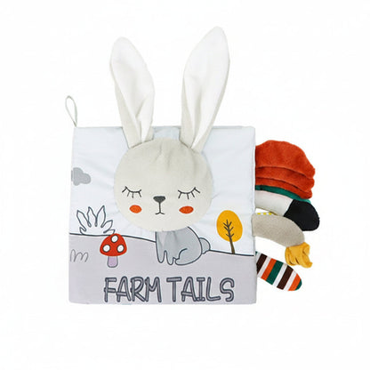 Crinkle Cloth Baby Book - Touch and Feel Sensory Learning Toy for Early Education, Stroller Play and Cognitive Growth