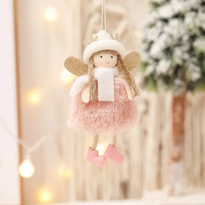 Christmas Angel Doll Tree Hanging Decor – Cute Ornaments for Xmas Trees, New Year Decorations, Holiday Parties, and Festive Home Styling