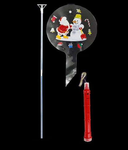 LED Light-Up BOBO Balloon Set – Flashing Handle Christmas & Birthday Party Balloons for Kids, New Year Toys, Festive Décor & Celebration Accessories