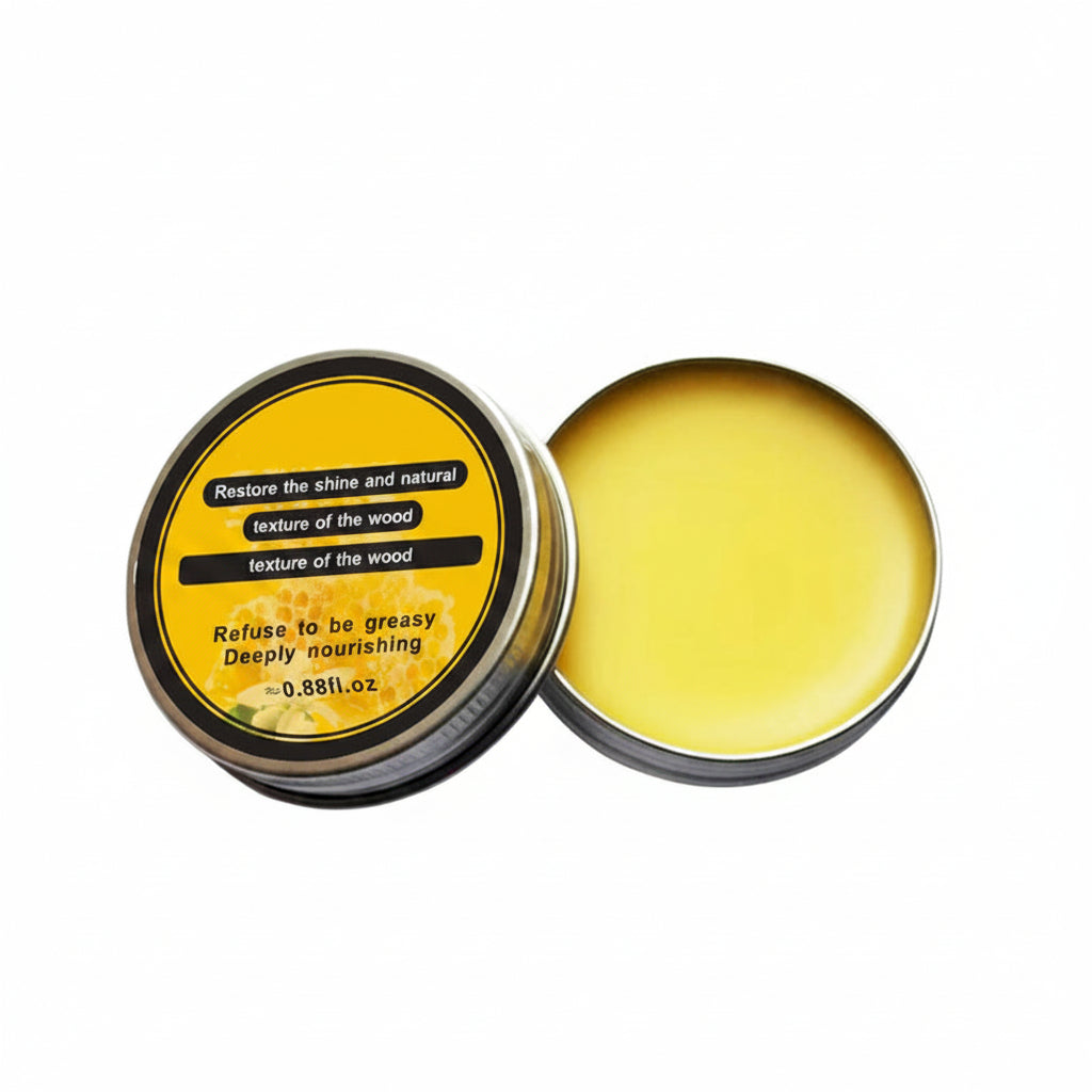 Wood Cutting Board Beeswax Paste – Food-Grade Coconut Oil and Vitamin E Conditioner for Nourishing, Protecting and Restoring Natural Wood Shine