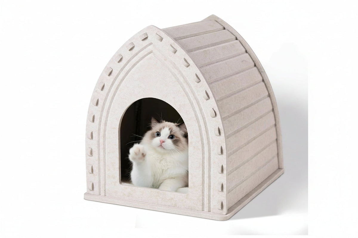 Multi-Function Detachable Cat House – Two-Storey Indoor Kitty Condo with Washable Cushioned Bed for Kittens and Multiple Small Pets