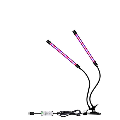 Full Spectrum LED Grow Light – USB Indoor Plant Growth Lamp with Timer and Dimmable Settings for Potted Flowers