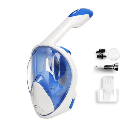 Full Face Snorkeling & Diving Mask – Anti-Fog Scuba Goggles with Wide View, Leak-Proof Design for Adult Swimming, Snorkel & Underwater Exploration