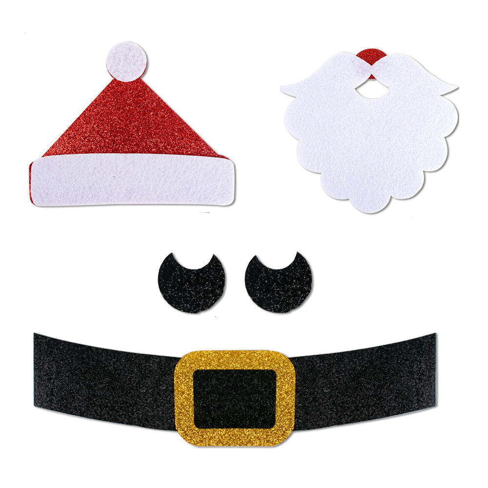 Christmas Door & Window Stickers – Felt Cloth Cartoon Snowman, Santa, and Elk Wall Decals for Winter, Christmas, and New Year Decorations
