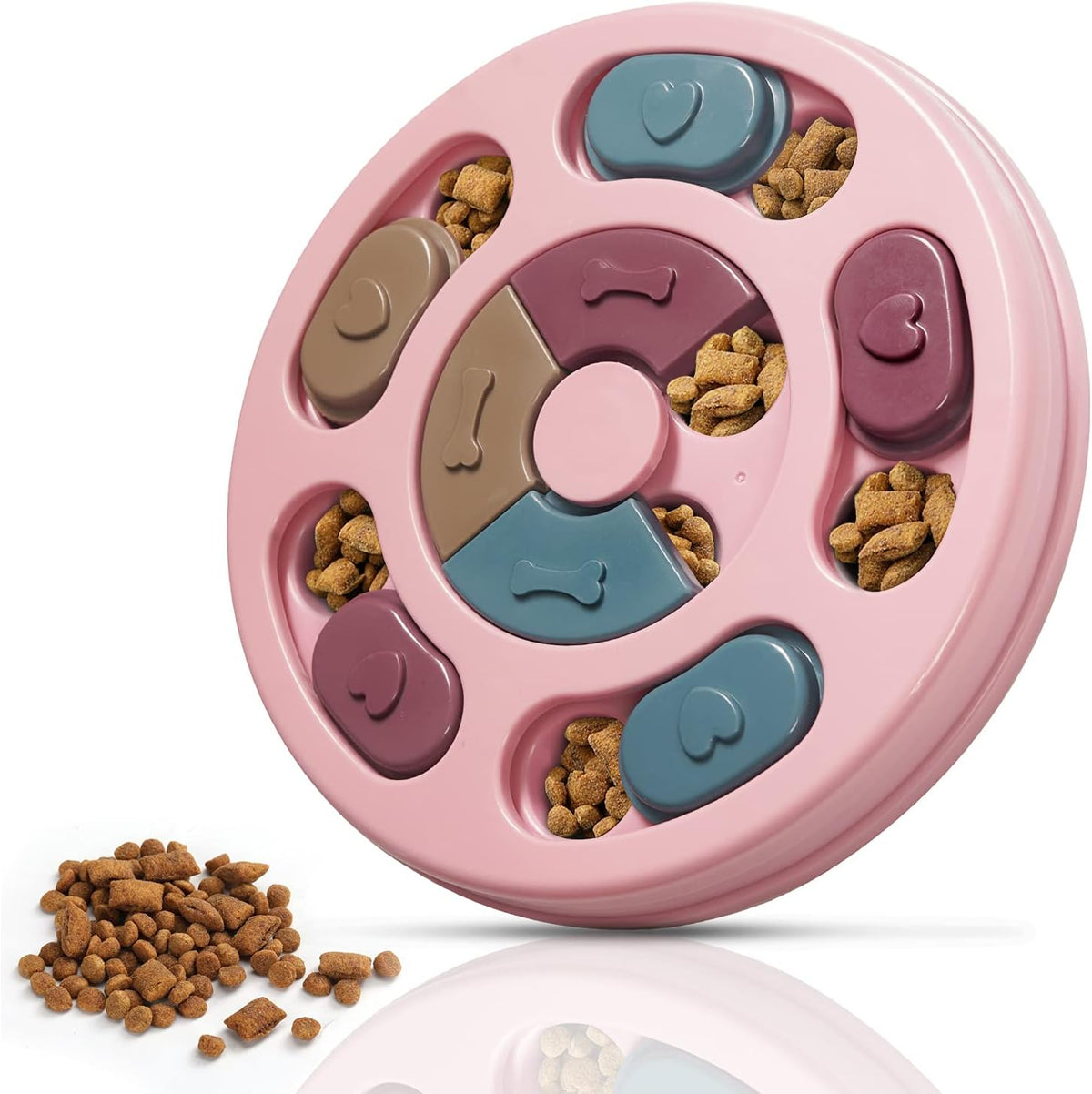 Interactive Dog Puzzle Feeder Toy - IQ Training Treat Dispenser for Mental Stimulation, Slow Eating & Enrichment Fun