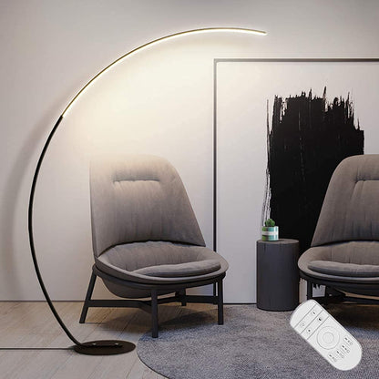Nordic Half Moon Floor Lamp – Dimmable LED Arc Light for Living Room, Bedroom and Modern Home Interior Decor