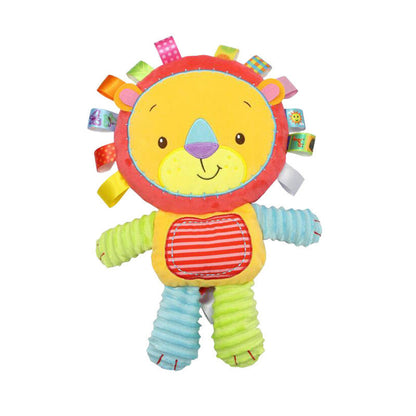 Plush Elephant Baby Lovey – Soft Stuffed Animal with Bell and Built-In Rattles for Newborn Sensory Development, Comfort and Gifting