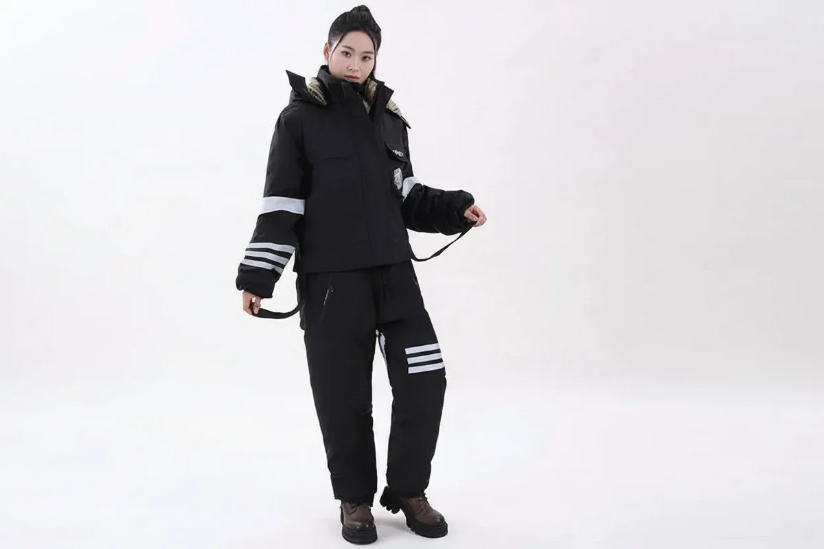 Graphene Lined Winter Suit - Windproof Thermal Motorcycle and Ski Outfit for Extreme Cold Weather Protection