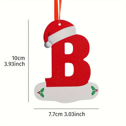 Alphabet Letter Christmas Ornaments – 26-Piece A–Z Hanging Tree Decorations for Home, Holiday Parties, Navidad & New Year 2026 Accessories