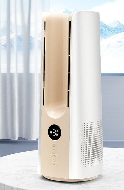 Mini Bladeless Desktop Fan - Air Cooler with Spray Humidifier and Circulating Cool Air for Office or Personal Use