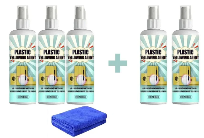 Multi-Surface Plastic Whitener Spray – Powerful Scratch-Free Cleaner for Vehicles, Home Appliances and Household Surfaces, Restoring a Fresh Clean Appearance
